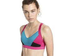 Puma Density Bra H Sujetador, Mujer, Rosa (Fuchsia Purple/Caribbean Black), 36-CD