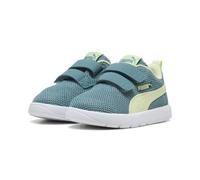 Puma Zapatillas Unisex COURTFLEX V3 Mesh INF para bebé, Color Azul báltico, V3 Baltic Sea Blue Apple Spritz, 22 EU