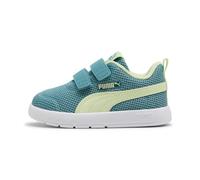 Puma Zapatillas Unisex COURTFLEX V3 Mesh INF para bebé, Color Azul báltico, V3 Baltic Sea Blue Apple Spritz, 25 EU
