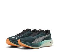 PUMA Deviate Nitro 3 Zapatillas para Correr Zapatilla Neutral Hombres Verde - Green Terrain-Heat Fire 42,5