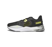 PUMA Disperse XT 3 Hyperwave, Zapatillas para Correr de Carretera Unisex Adulto, Gris Ceniza Negro Amarillo Burst Blanco, 42 EU
