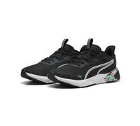 PUMA Disperse XT 4 WNS Tropical AOP, Cross Trainer Mujer, Black White-Green Glare, 38.5 EU