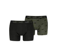 PUMA Elements Boxer, Verde, S (Pack de 2) Hombres