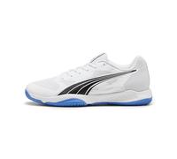 PUMA Eliminate Turbo, Indoor Court Shoe Unisex Adulto, White-Bluemazing, 42 EU