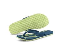 PUMA Epic Flip V2 Logo Power, Botas de fútbol Unisex Adulto, White Black-Cool Mid Gray, 39 EU