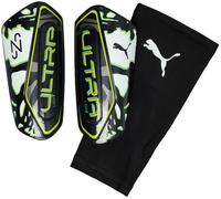 Puma - Espinillera Ultra Light Sleeve, Unisex, White-Black-Lux Lime, M