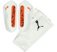 Puma - Espinillera Ultra Light Sleeve, Unisex, White-Glowing red, XL