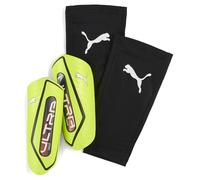 PUMA Espinilleras de fútbol con Manga Ultra Twist M, Yellow Alert Black