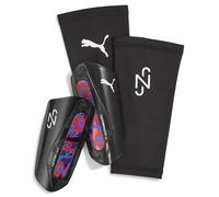 PUMA Espinilleras de fútbol de Manga Neymar Jr Ultra Light M, Black Red Ultra Blue