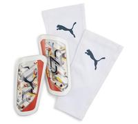 PUMA Espinilleras x Neymar JR S White Hot Heat Sun Stream Black Orange