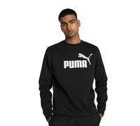 PUMA ESS+ 2 Col Big Logo Crew FL Sudor, Hombre, Black Blanco, S