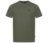 Puma Ess +2 Color Logo Camiseta Casual Regular Fit Para Hombre Verde Nueva