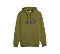 PUMA ESS Big Logo Hoodie FL (S) Sudor, Verde Oliva, L para Hombre
