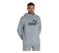PUMA ESS Big Logo Hoodie TR Sudadera, Hombre, Medium Gray Heather, S