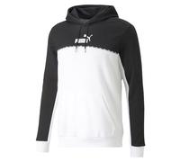 PUMA ESS Block X Tape Hoodie FL Sudor, Hombre, Negro Black, XL