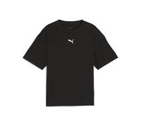 PUMA ESS Boxy tee G, Camisetas Niñas, PUMA Black, 140