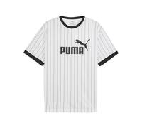 PUMA Camiseta Essentials Striped para hombre, Accesoiros, Blanco, S S