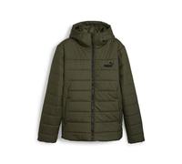 PUMA Ess - Chaqueta acolchada con capucha para hombre, verde oliva oscuro, XL