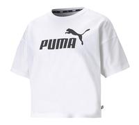 PUMA ESS Cropped Logo tee Camiseta, Mujer, Puma White, L
