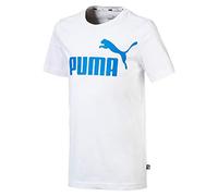 PUMA ESS Cropped Logo tee, Camiseta niños y Chicos, Bianco, 14 Anni