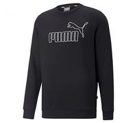 Puma ESS Elevated Crew FL Sudadera, Hombre, Negro, M