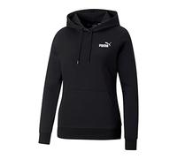 PUMA ESS+ Embroidery Hoodie FL Sudor, Negro Black, S para Mujer