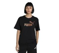 Puma Animal Print Logo - Negro - Camiseta Mujer talla S