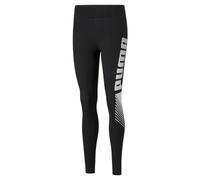 PUMA ESS Graphic Leggings Mallas Deporte, Mujer, Black, XS