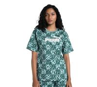 PUMA ESS Graphic Relaxed AOP tee, Camisetas Unisex Adulto, Green Moon, XS