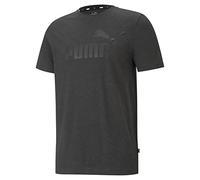 PUMA Camiseta funcional 'Essentials Heather' gris oscuro / negro, Talla L