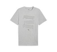 PUMA ESS Logo Lab Hog tee, Camisetas Unisex Adulto, Light Gray Heather,