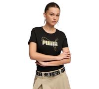 PUMA ESS Logo Lab Metallic tee Camisetas Mujer (Pack de 1)