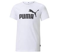 Puma - Camiseta Essentials Logo Niño, Unisex, White, 164 cm