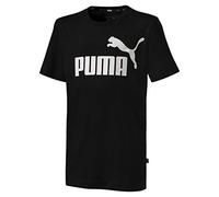 Puma ESS Logo tee B T-Shirt, Niños, Cotton Black, 128