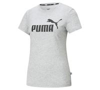 PUMA Camiseta funcional 'Essential Logo Tee' gris moteado / negro, Talla XS