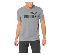 PUMA ESS Logo Tee T-Shirt, Hombre, Medium Gray Heather, S