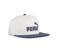 PUMA ESS No. 1 Logo Flat Brim Cap, Accesoiros, Navy/Blanco, OSFA OSFA