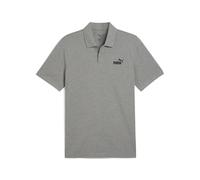 PUMA ESS No. 1 Logo Pique Polo, Polos Hombre, Medium Gray Heather,