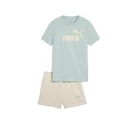 PUMA ESS No.1 Logo Tee and Shorts Set G, Trajes de punto Niñas, Modern Mint,
