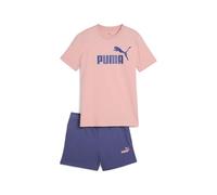 PUMA ESS No.1 Logo Tee and Shorts Set G, Trajes de punto Niñas, Pink Fruit, 176