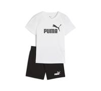 PUMA ESS No.1 Logo Tee and Shorts Set PS, Trajes de punto Niños, PUMA White-puma black,