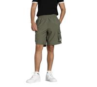PUMA ESS No. 1 Logo Woven Cargo Shorts 9", Pantalones Cortos Tejidos Hombre, Loden Green, L