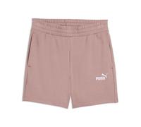 PUMA ESS - Pantalones Cortos de Cintura Alta con Logotipo n.º 1 de 5 Pulgadas, Talla S, Color Arenisca