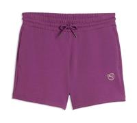 PUMA ESS - Pantalones Cortos elevados de Tiro Medio, 12,7 cm, Color Ciruela