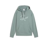 PUMA ESS Script Comfort Hoodie TR, Felpe con Cappuccio Unisex Adulto, Green Moon, XS