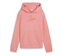 PUMA ESS Script Hoodie TR G, Felpe con Cappuccio Niñas, Pink Fruit,