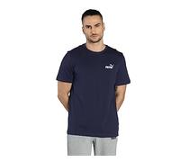 PUMA ESS Small Logo Tee, Camiseta Hombre, Peacoat, M