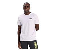 PUMA ESS Small Logo Tee, Camiseta Hombre, White, L