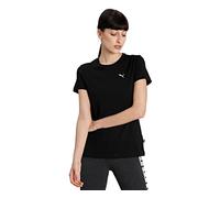 PUMA ESS Small Logo Tee, Camiseta Mujer, Black/Cat, XL