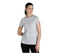 PUMA ESS Small Logo Tee, Camiseta Mujer, Light Gray Heather/Cat, XS